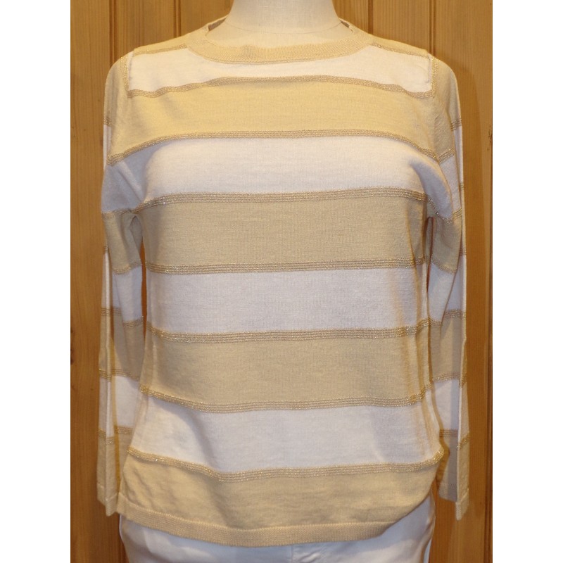 Frida lurex striped women's sweater