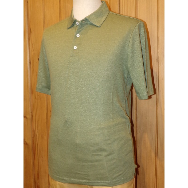 Morgano soft-linen men's polo shirt