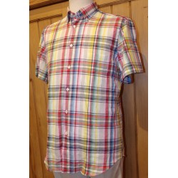 Men's half sleeve linen patterned shirt