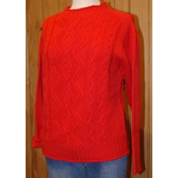 Sabrina diamond-patterned women's sweater