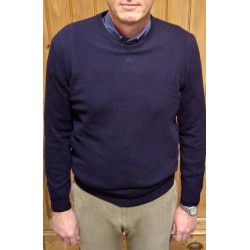 Men's crew neck sweater in wool