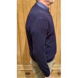 Men's crew neck sweater in wool