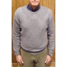 Men's crew neck sweater in wool