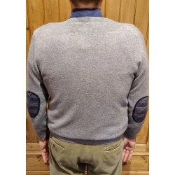 Men's crew neck sweater in wool