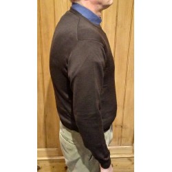 Men's crew neck sweater in wool