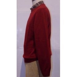 Men's crew neck sweater in wool