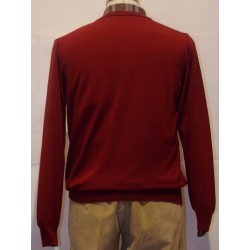 Men's crew neck sweater in wool