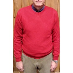 Men's crew neck sweater in wool