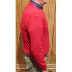 Men's crew neck sweater in wool