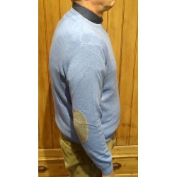 Men's crew neck sweater in wool