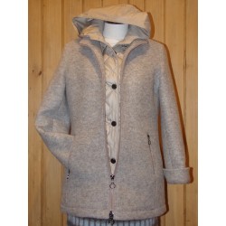 Boiled wool jacket with...