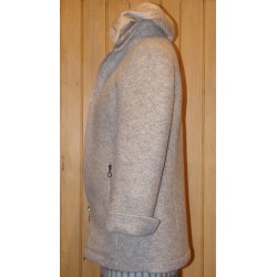 Boiled wool jacket with hood Steinbock