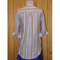 Camicia lino donna a righe